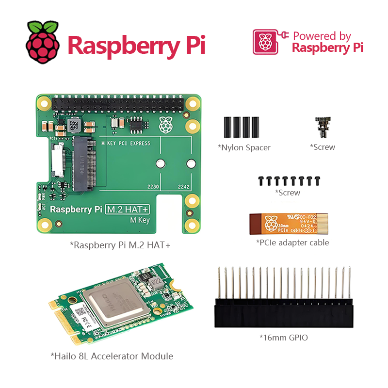 Raspberry Pi AI Kit combines o - đánh giá và giá Raspberry Pi Ai Kit Hailo-8L